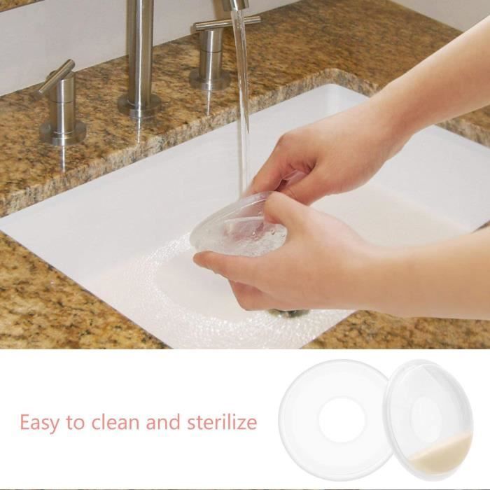 Copas de lactancia para madres, 2 unidades, copas reutilizables para recoger la leche materna.