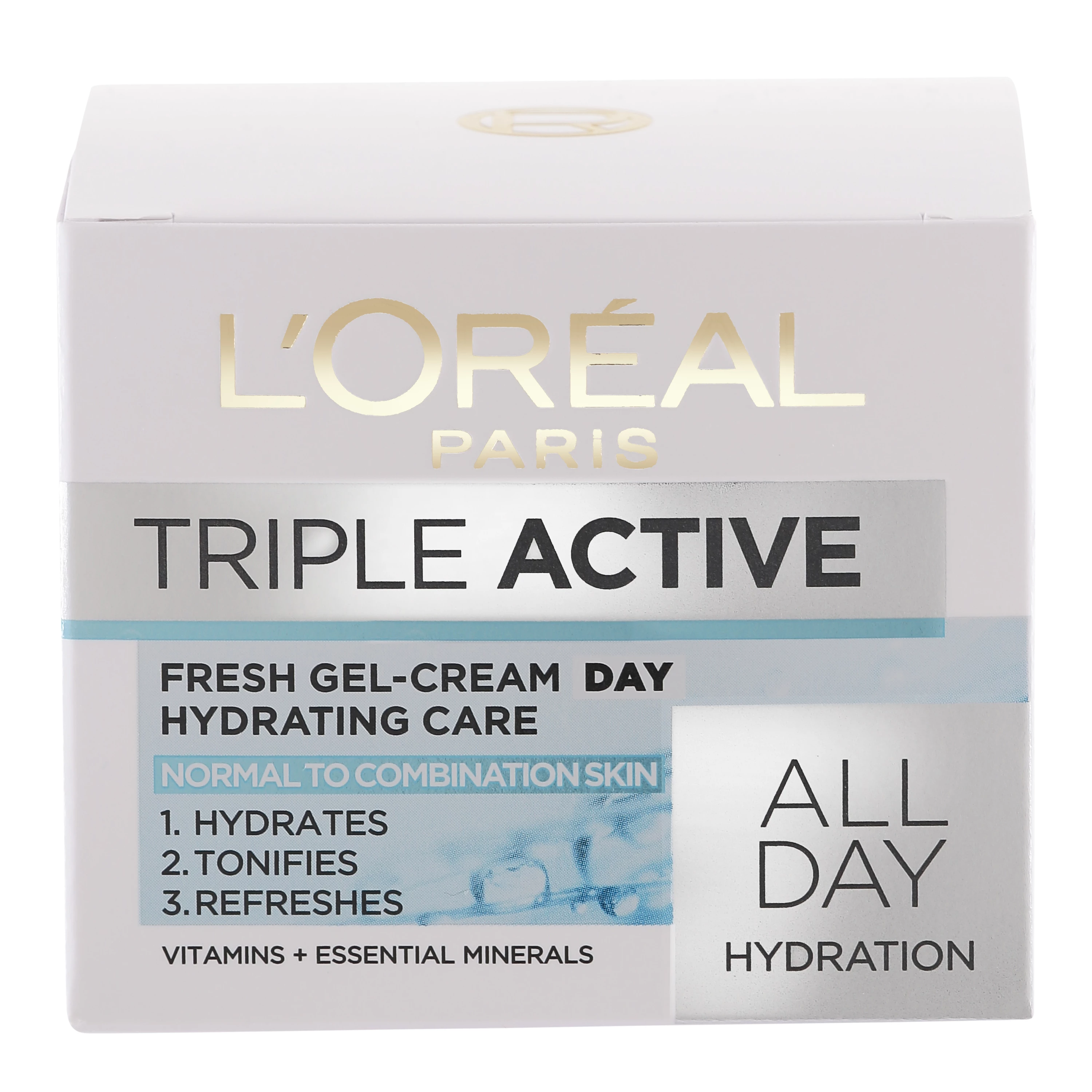 L'Oréal Paris Triple Active Fresh gélkrém nappali normál és kombinált bőrre 50 ml