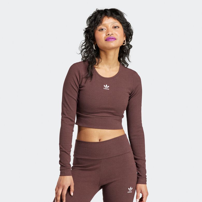 Langarm-Crop-Rippstrick-Essentials