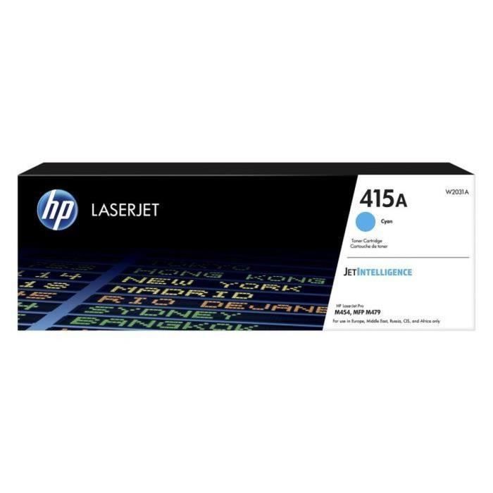 Cartuccia toner ciano HP 415A per stampanti HP Color LaserJet Pro M454 e MFP M479.