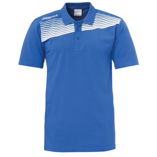 Polo Azur/blanc Uhlsport League 2.0