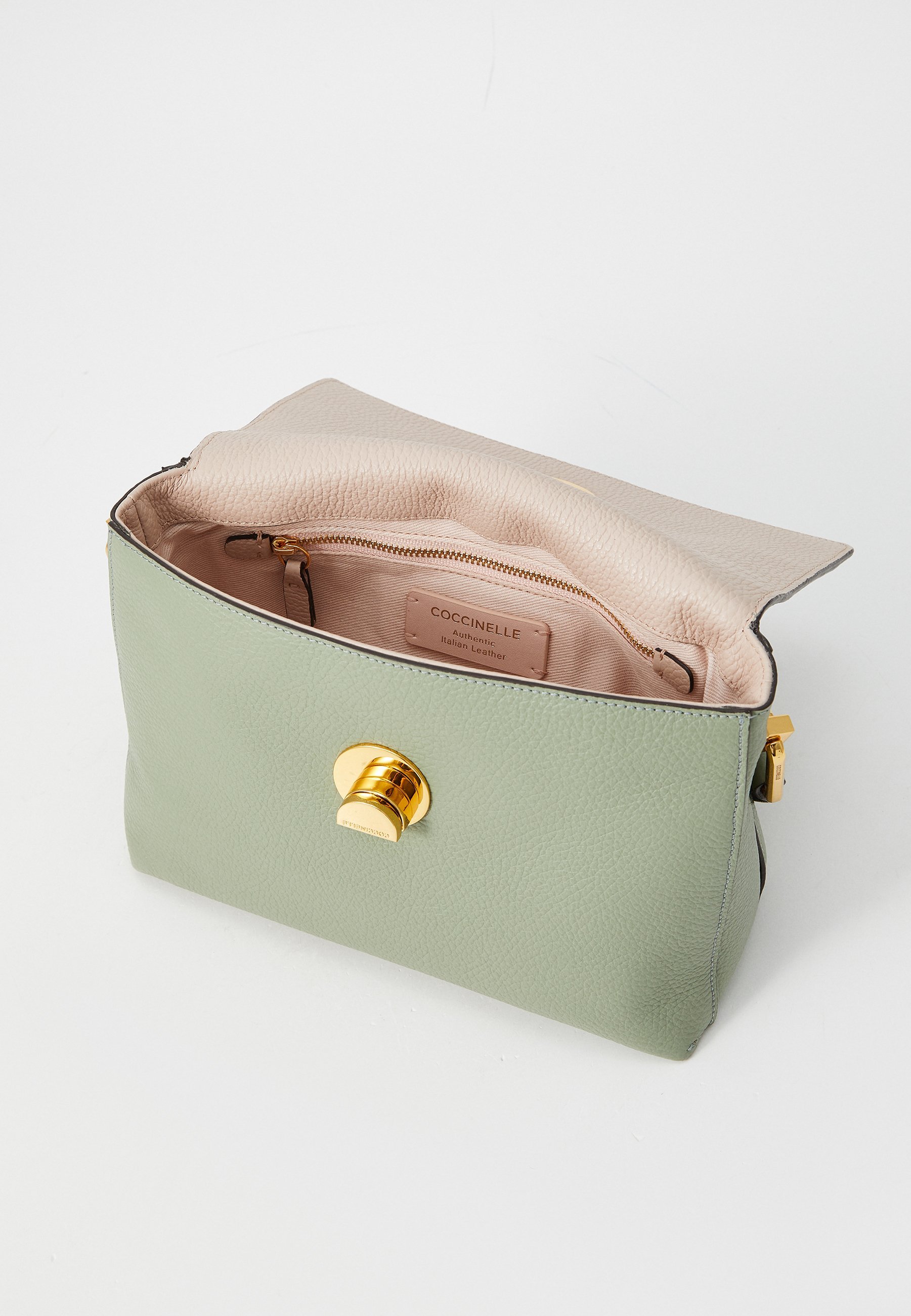 Coccinelle LIYA - Torebka typu cross body - zieleń/rozeta