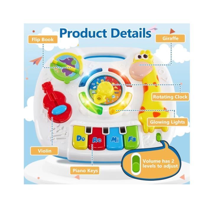 Babyaktivitetsbord - Uspecificeret - Uspecificeret model - Lys og lyde - Pædagogisk legetøj - Unisex 12 måneder
