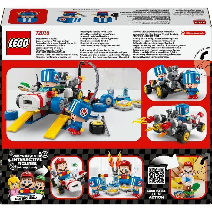 LEGO Super Mario 72035 Mario Kart – Toad's Garage - Customizable Nintendo Toy