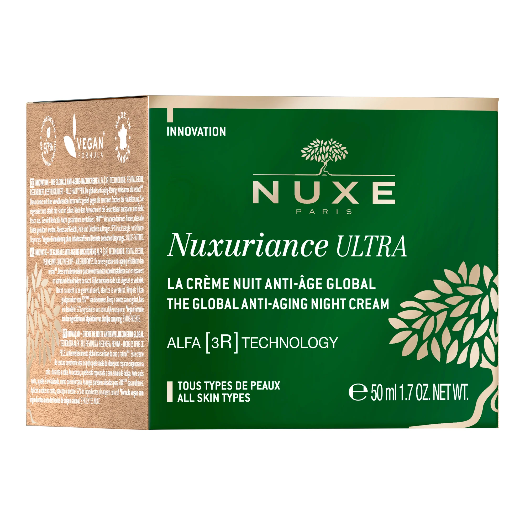 Nuxuriance Ultra Crema Notte Anti-Età Globale - Tratt.viso notte antirughe, Tratt.globale viso notte