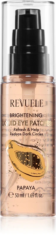 Revuele Brightening Papaya Liquid Eye Patchs gēla maska tumšajiem lokiem zem acīm