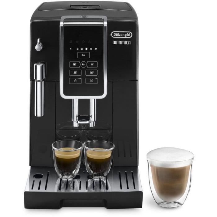 Cafetera espresso DELONGHI ECAM 350.15.B con molinillo, DINAMICA, 4 recetas - Negra