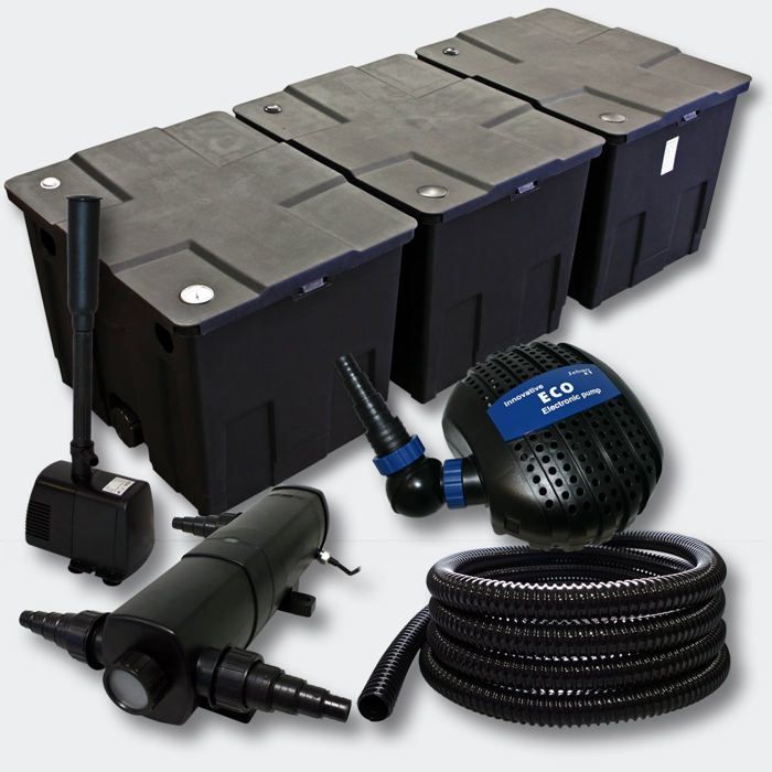 Kit: Sistema de filtragem para lago de 90.000 litros com esterilizador UV de 36 watts, bomba e fonte (4216461)