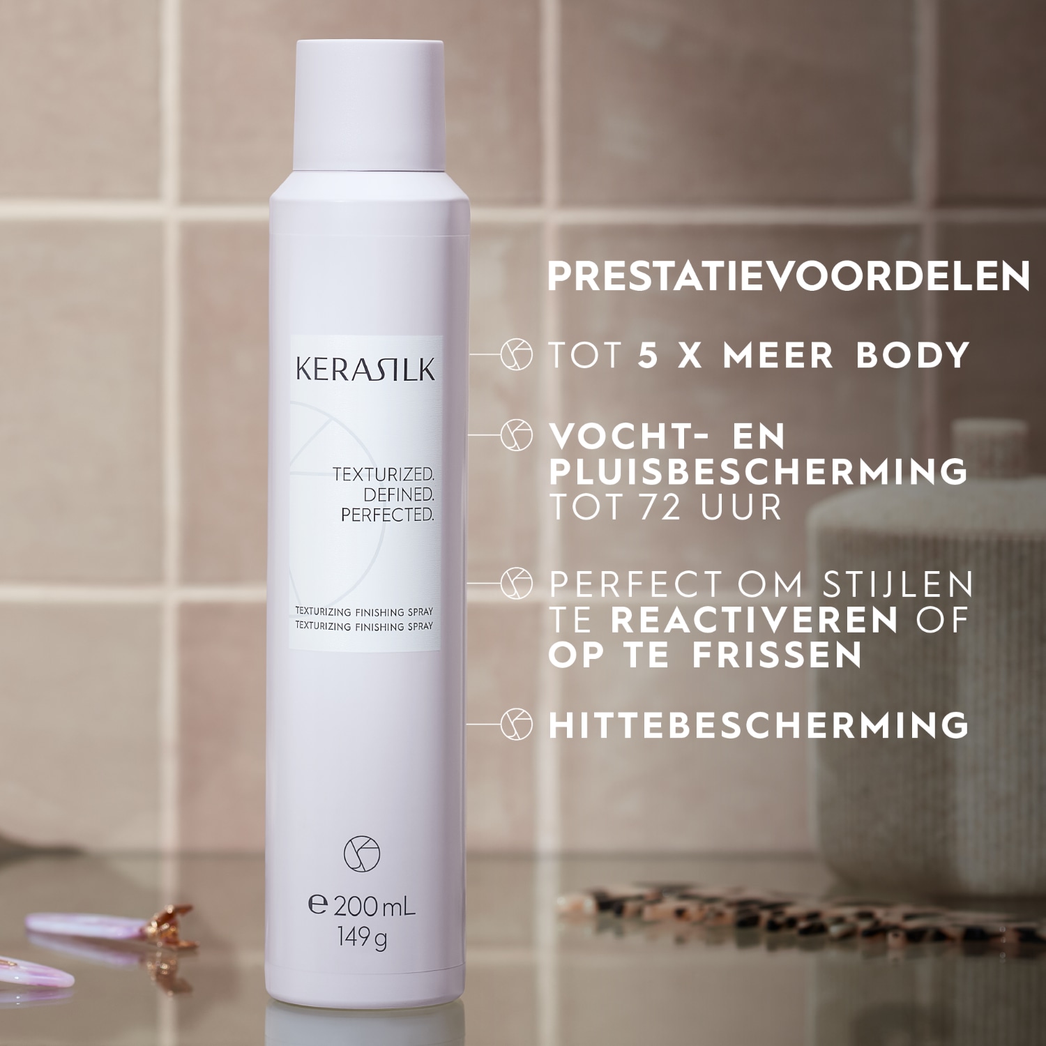 KERASILK Hiuslakka Tekstuuria antava viimeistelysuihke - 75 ml