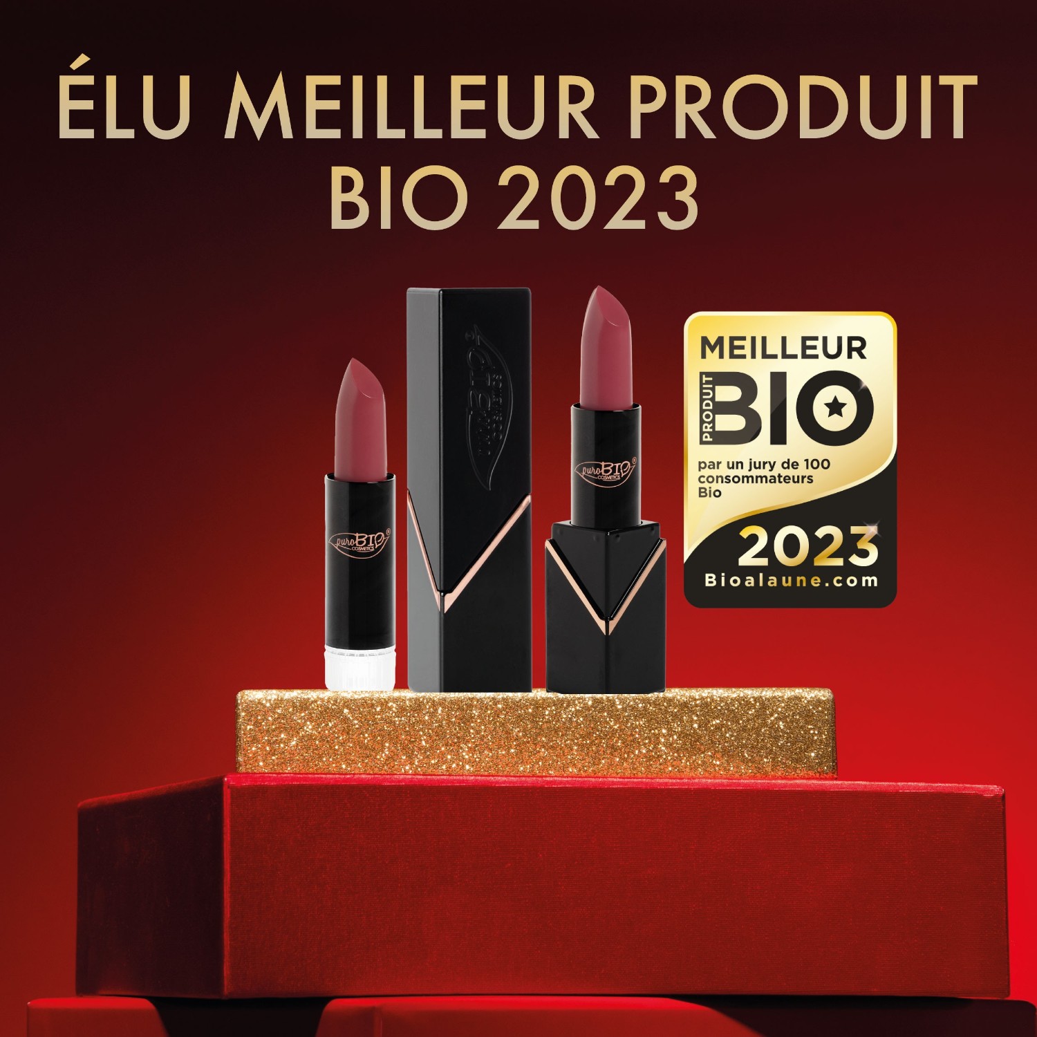 Purobio Rouge à lèvres semi-mat - recharge