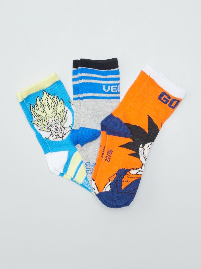Paquete de 3 pares de calcetines Dragon Ball Z - Naranja