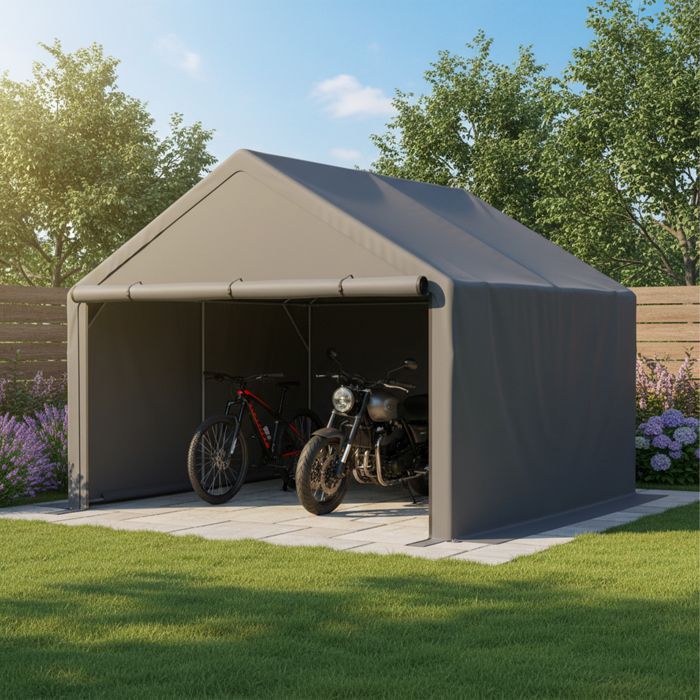 Abri de rangement extérieur étanche avec porte enroulable EVRYAE