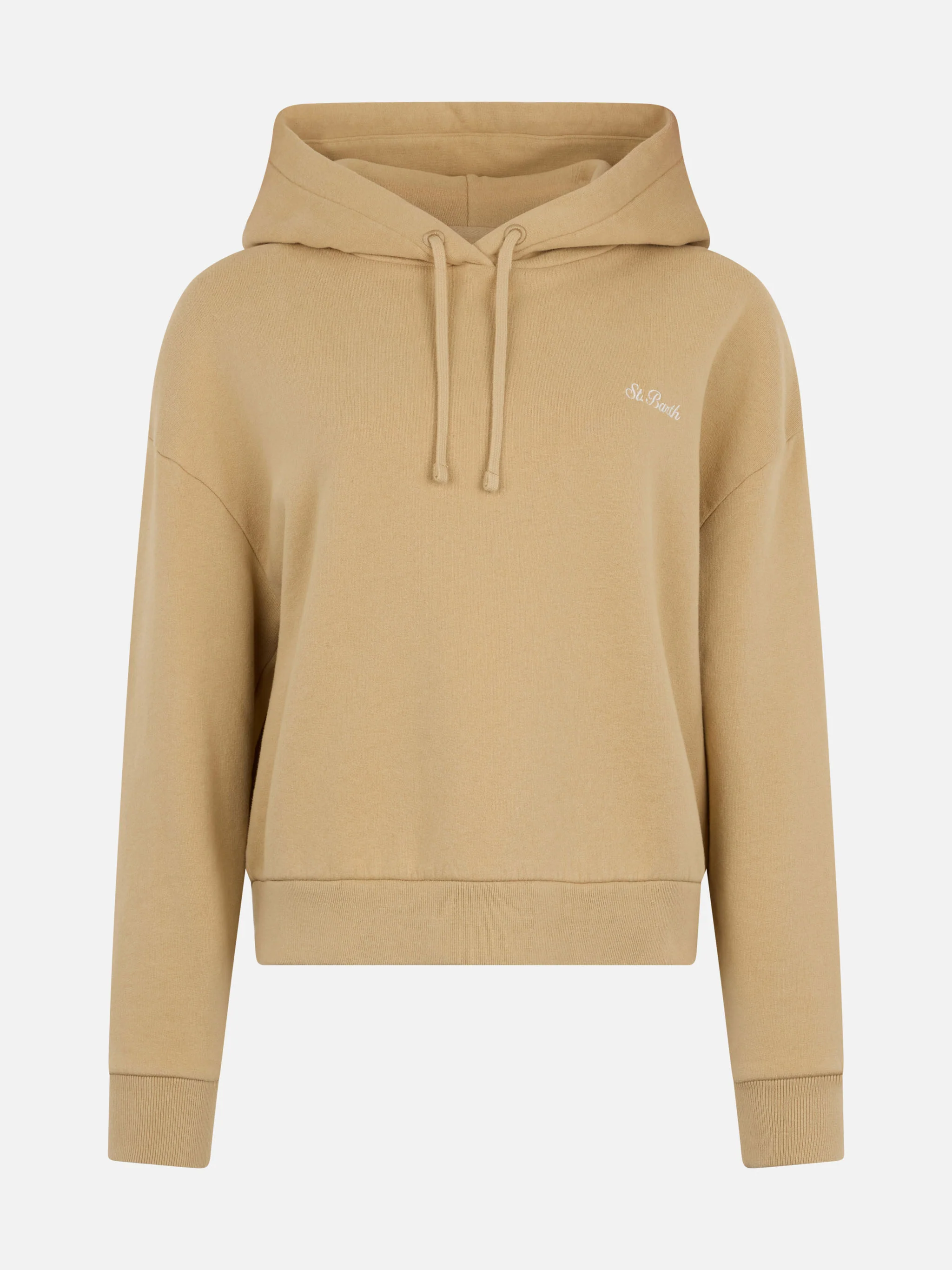 Dameshoodie Mindy van beige katoen