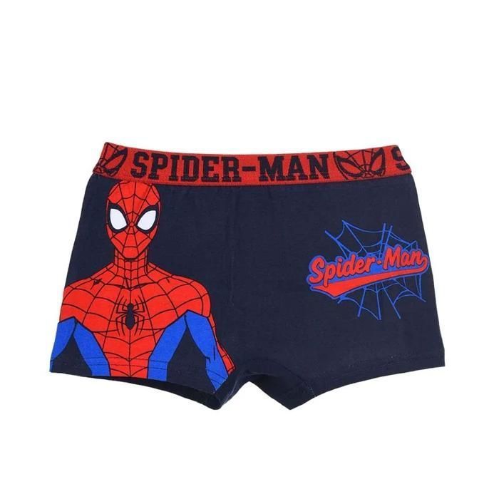 Paquete de 4 calzoncillos bóxer de algodón de Spider-Man para niños, 
