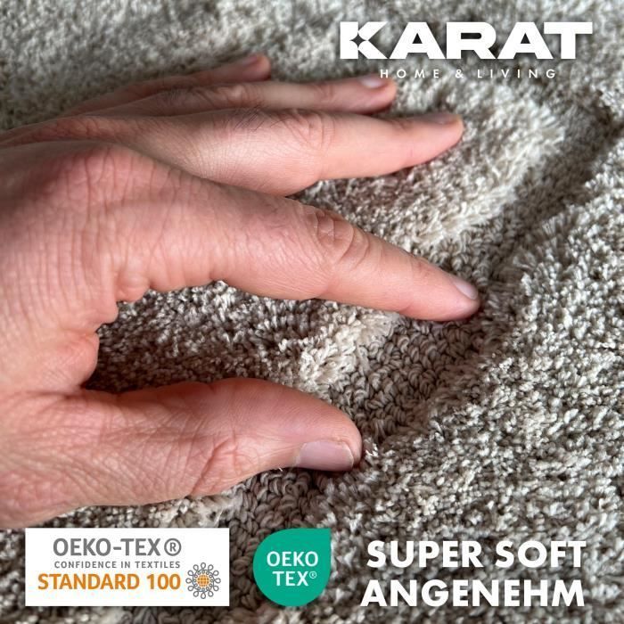 Alfombrilla de baño rectangular Atlantis con base antideslizante, gris plata, 40 x 60 cm