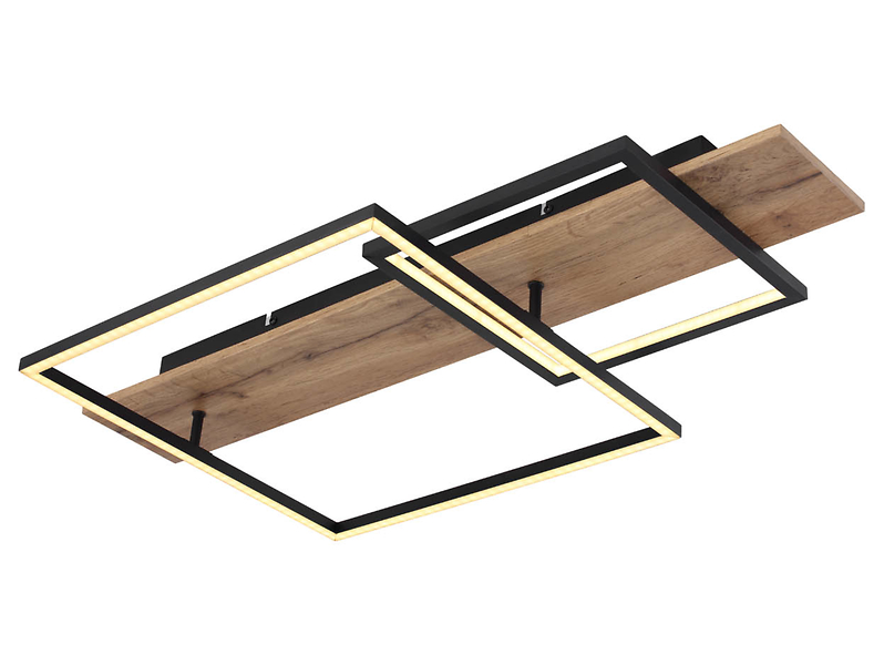 Lampa sufitowa Vanni LED 2-punktowa metalowa czarna