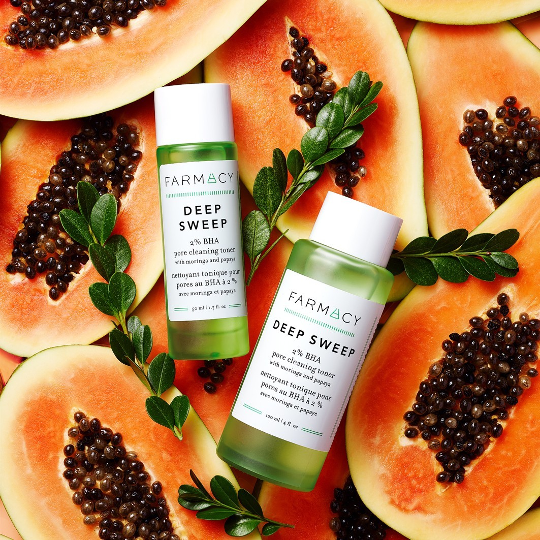 FARMACY Deep Sweep 2% BHA sejas toneris ar moringu un papaiju - 50 ml