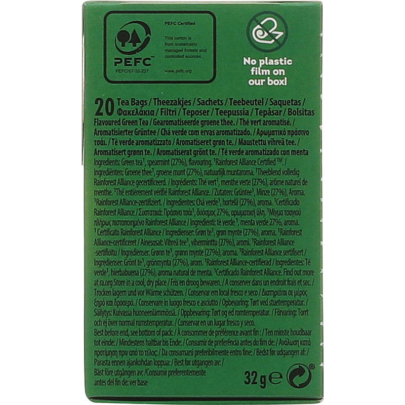 Lipton groene thee met munt, 20 zakjes, Lipton