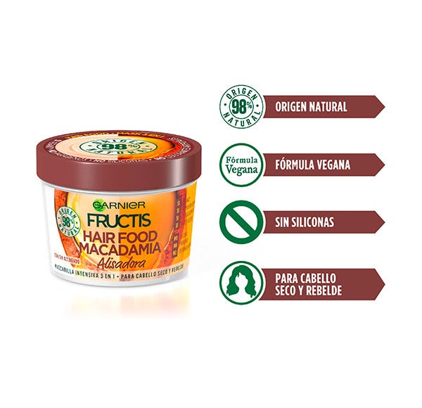Žehlička na vlasy Hair Food Macadamia | 390 ml