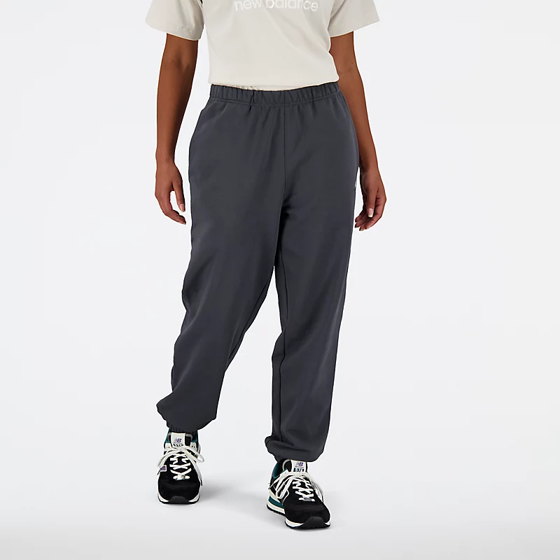 Pantaloni sport pentru femei, din material French Terry remasterizat - BLACKTOP