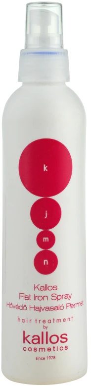 Kallos KJMN Professional Flat Iron Spray matu aizsargsprejs pret augstām temperatūrām