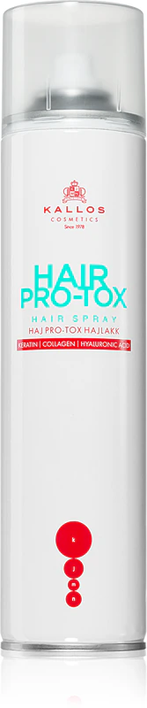 Spray fixador Kallos Hair Pro-Tox para cabelos secos e danificados