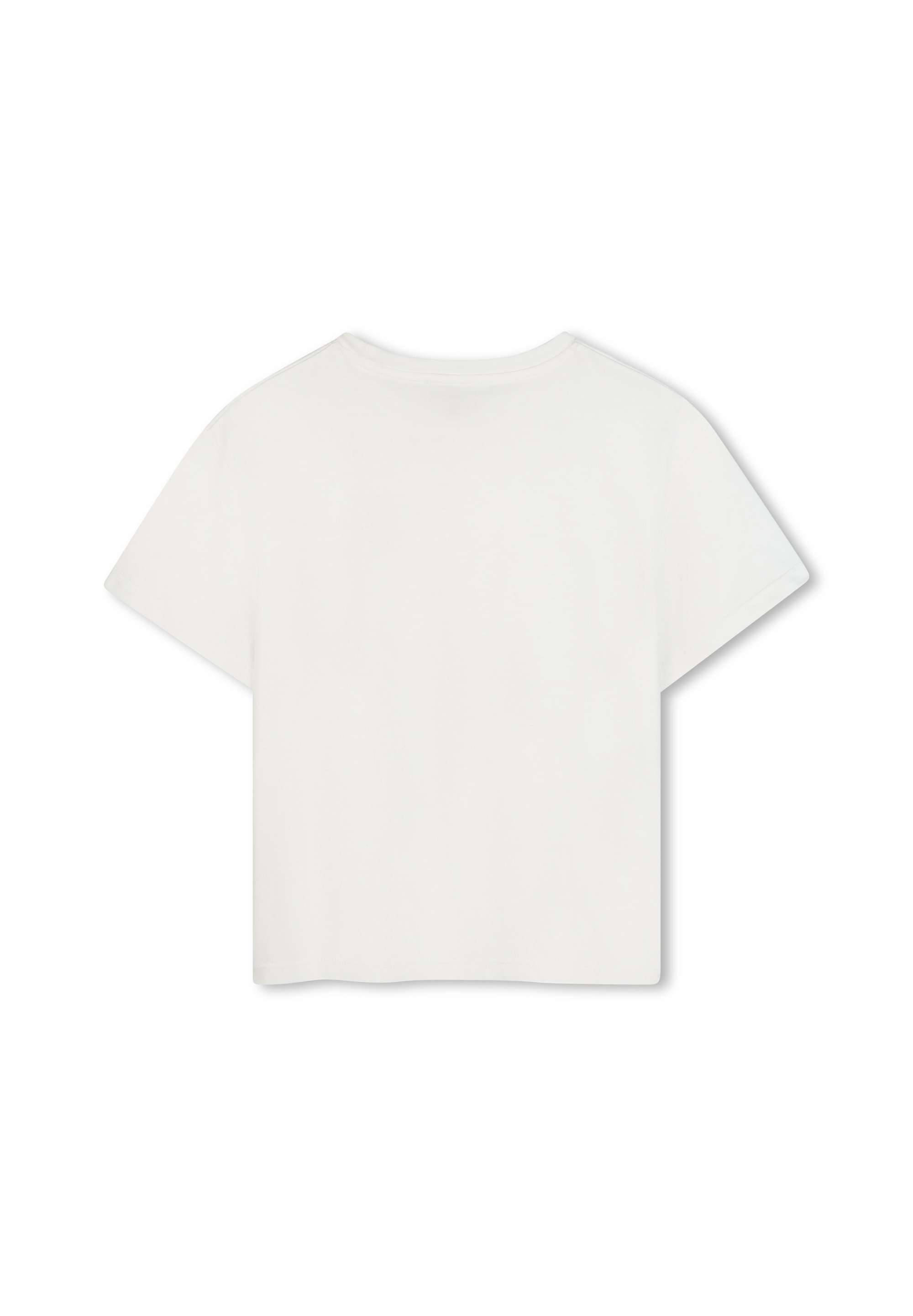 T-shirt basic a maniche corte per bambini Michael Kors - colore bianco sporco