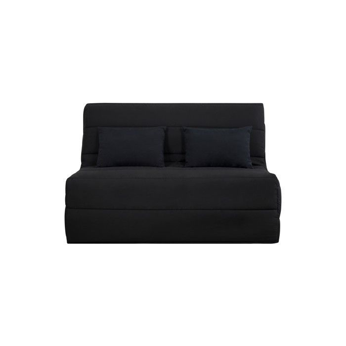 RELAXIMA - SALMA slaapbank, slaapoppervlak 140 x 190 cm, parelzwart
