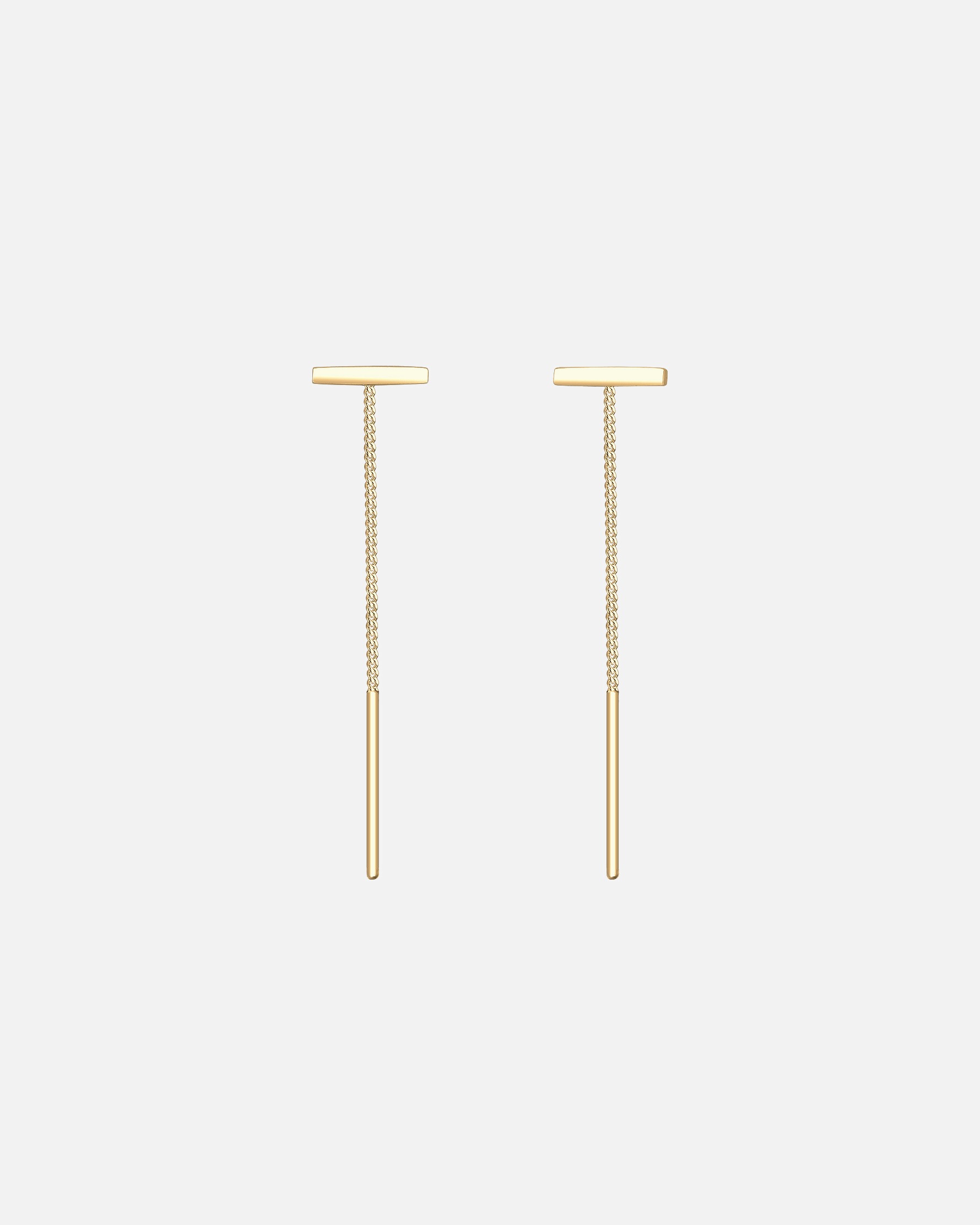 Elli Femmes Pendentif d'oreilles Pull-Through Bâton Géo Tendance en Argent Sterling 925