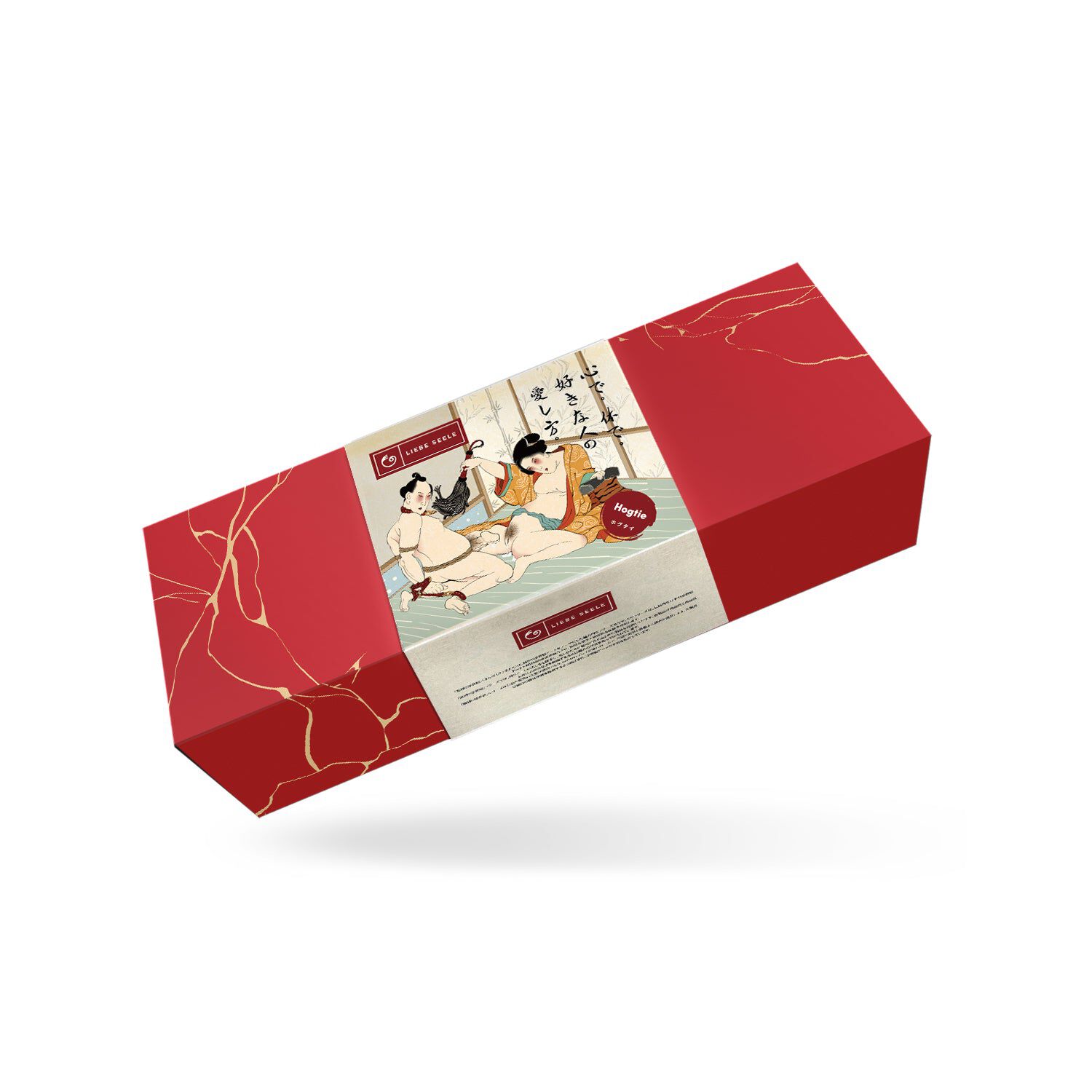Dear Soul Kinbaku Ukiyoe Hogtie in pelle di agnello rosso-rosato