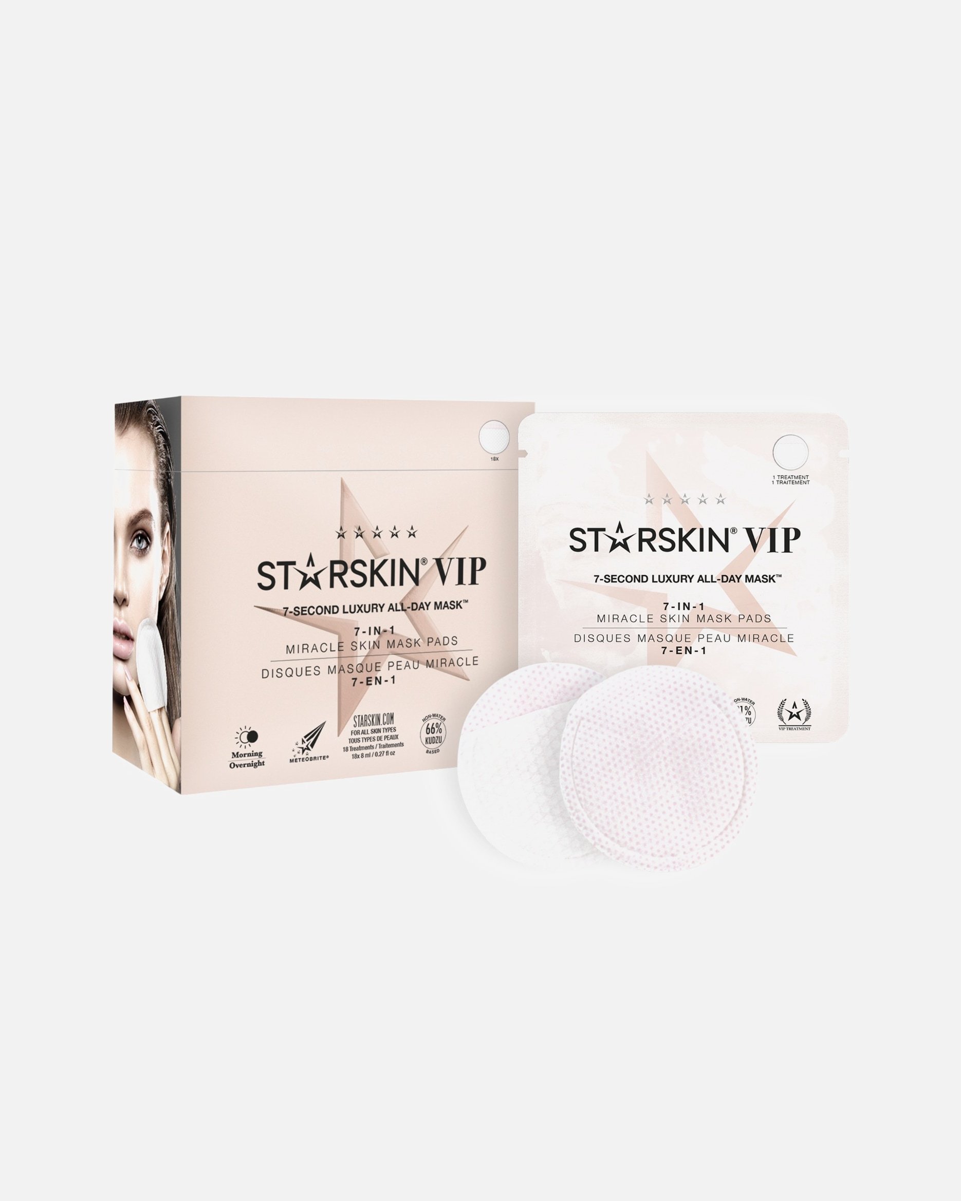 STARSKIN® drėkinamoji kaukė – prabangi 7 sekundžių kaukė visai dienai – 18 vnt. pakuotėje