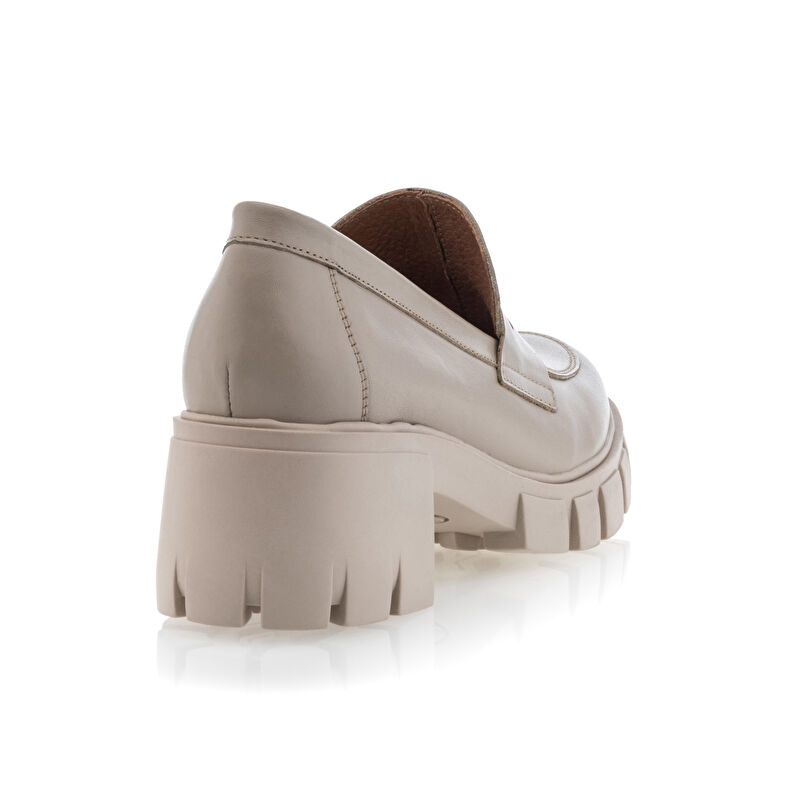 Mocassins / chaussures bateau Femme Beige