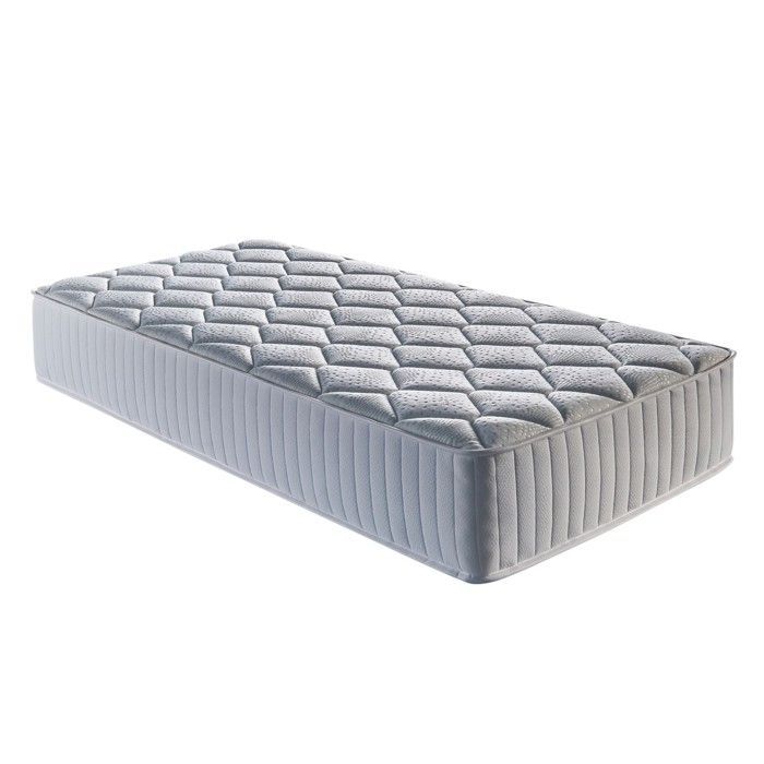 Colchón de 90x190 cm - Altura 22 cm - Tacto suave - Soporte equilibrado - 5 zonas de confort - Comodidad para el día a día