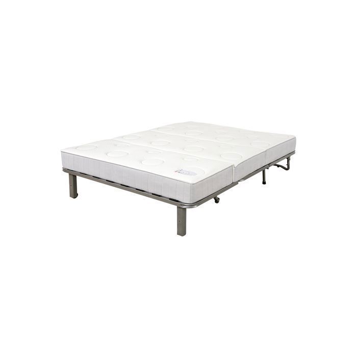 Sofá-cama conversível ESTEBAN BZ - RELAXIMA - área de dormir 160 x 200 cm, capa cinza