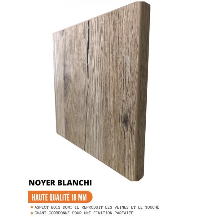 Bellissi Low Corner Cabinet in Whitewashed Walnut with 1 Door, W 105 cm - Cuisineandcie