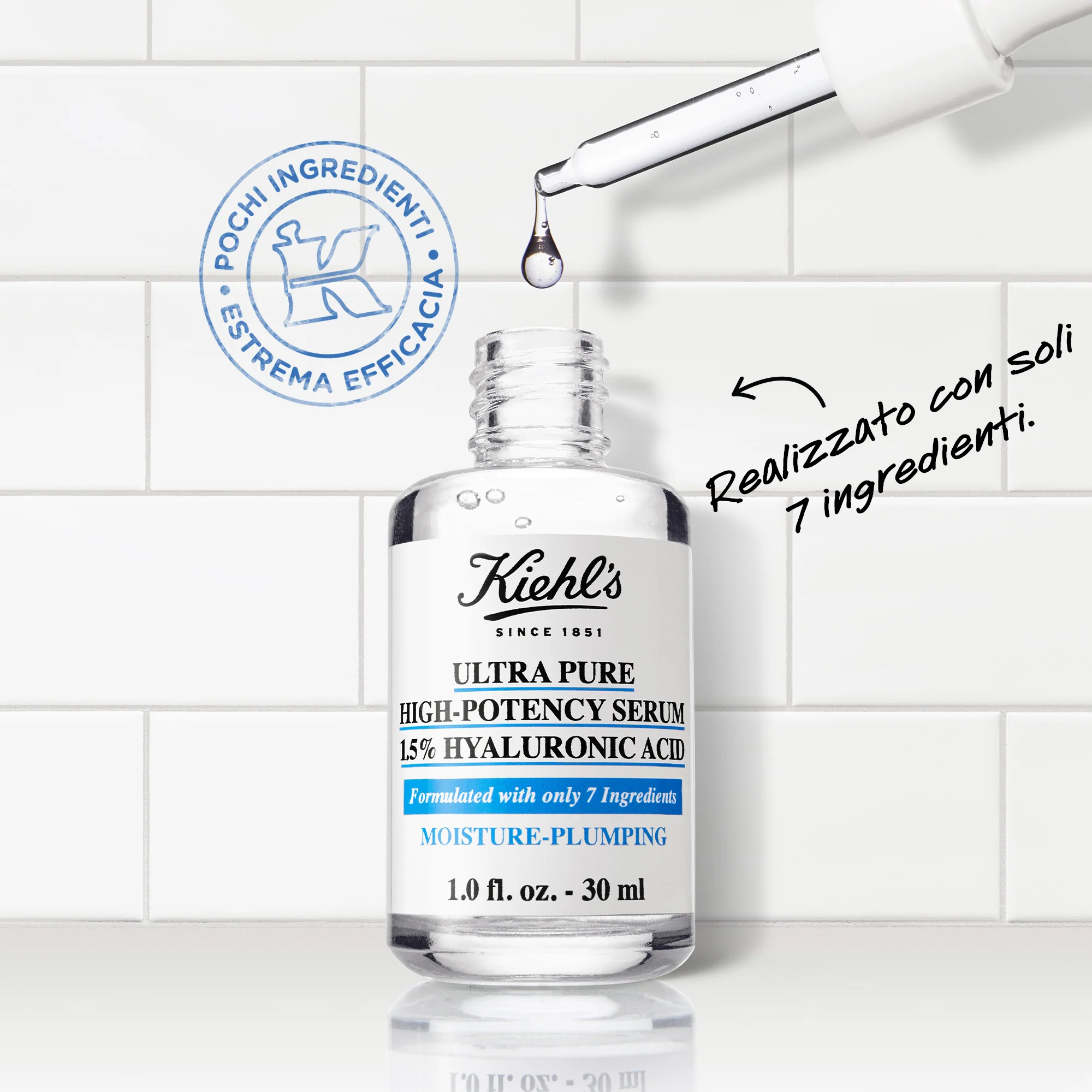 Sieri Ultra Pure High-Potency Serum 1.5% Acido Ialuronico - Siero viso antirughe