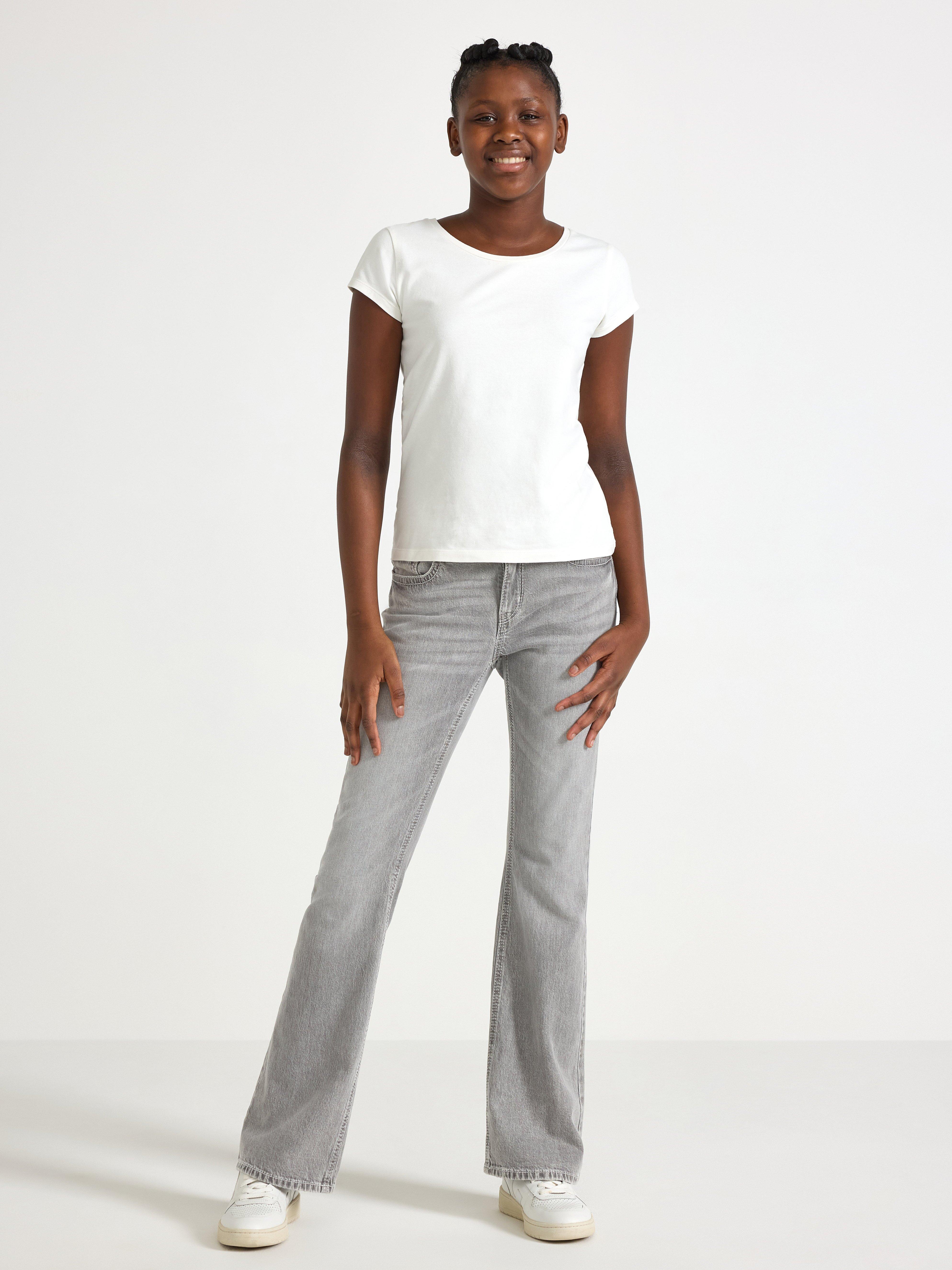Jean FREJA à jambes évasées gris