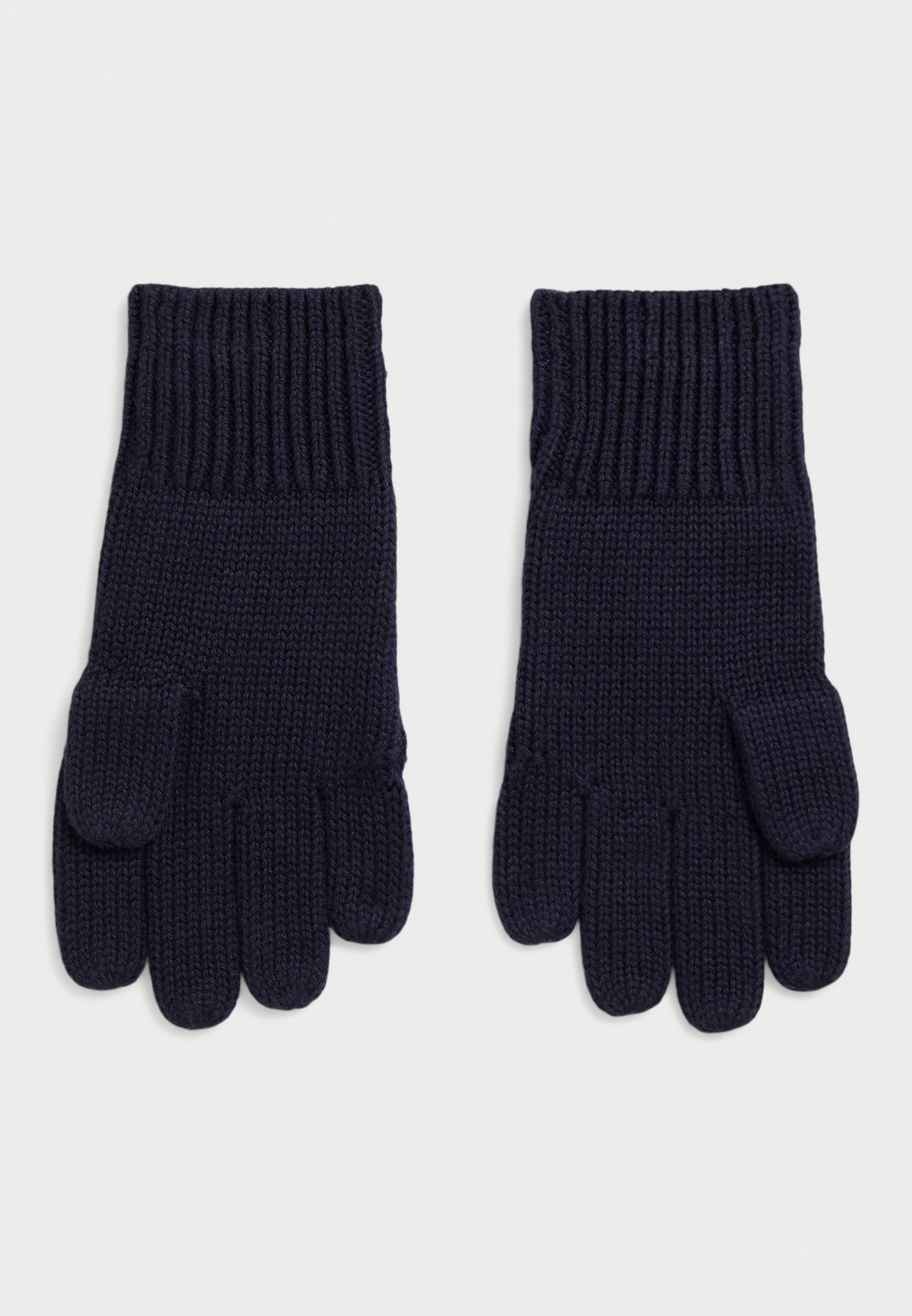 Polo Ralph Lauren kabelgebreide katoenen handschoenen unisex - Handschoenen - marineblauw