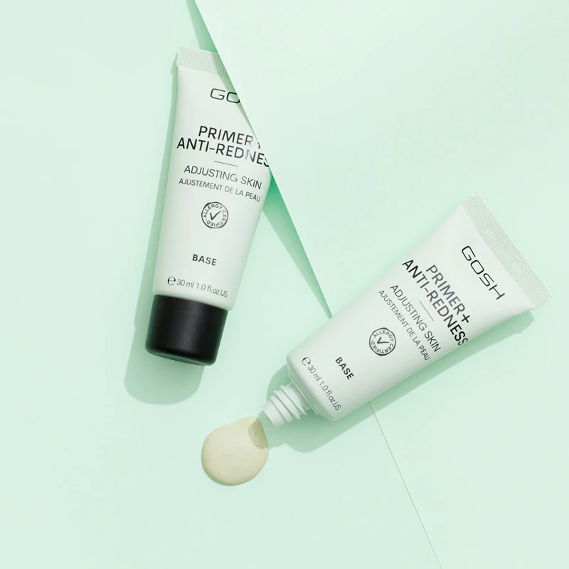 GOSH COPENHAGEN Primer Plus + podlaga za ličila, ki zmanjšuje rdečico