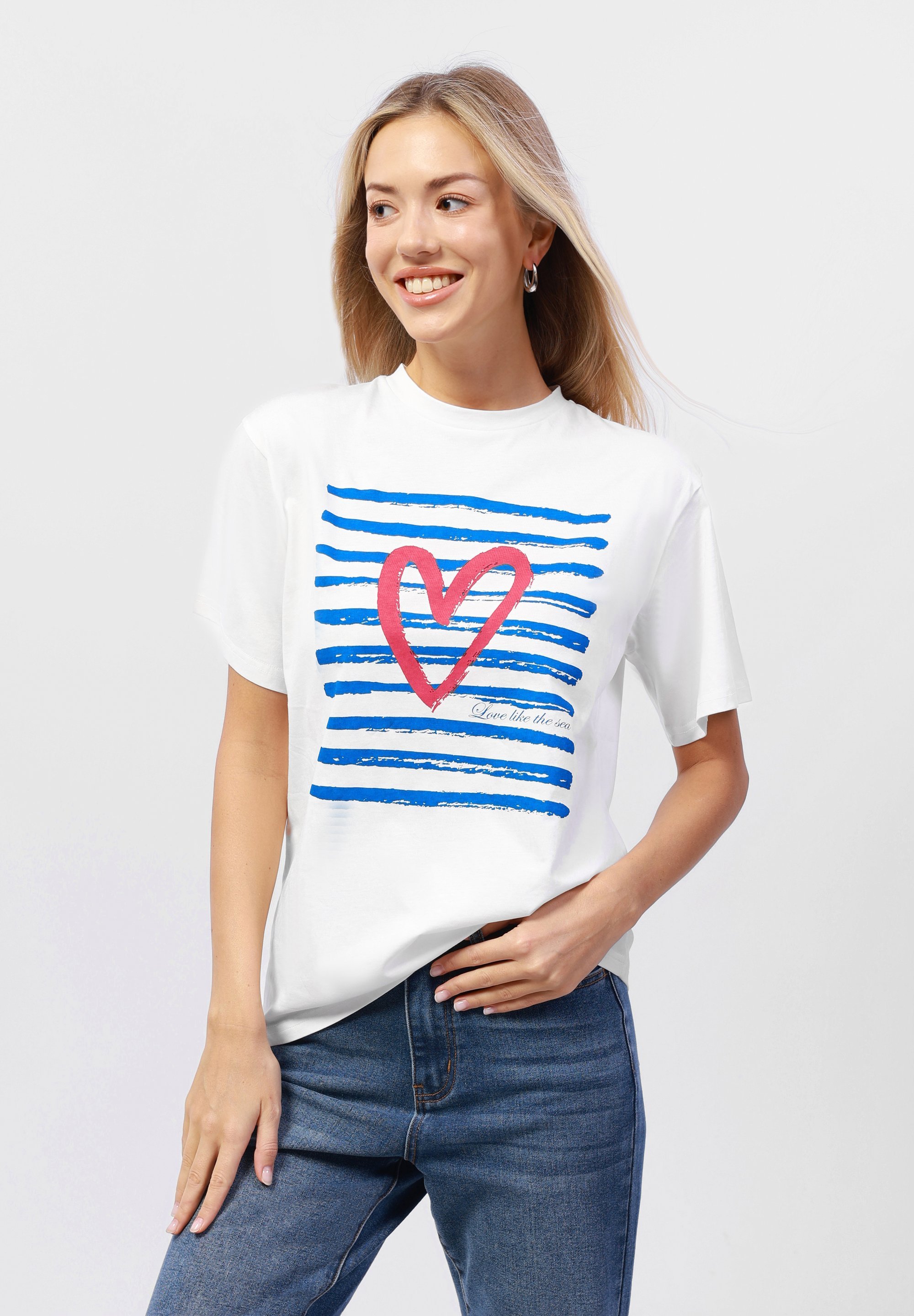 Anna Field T-shirt met print - crème