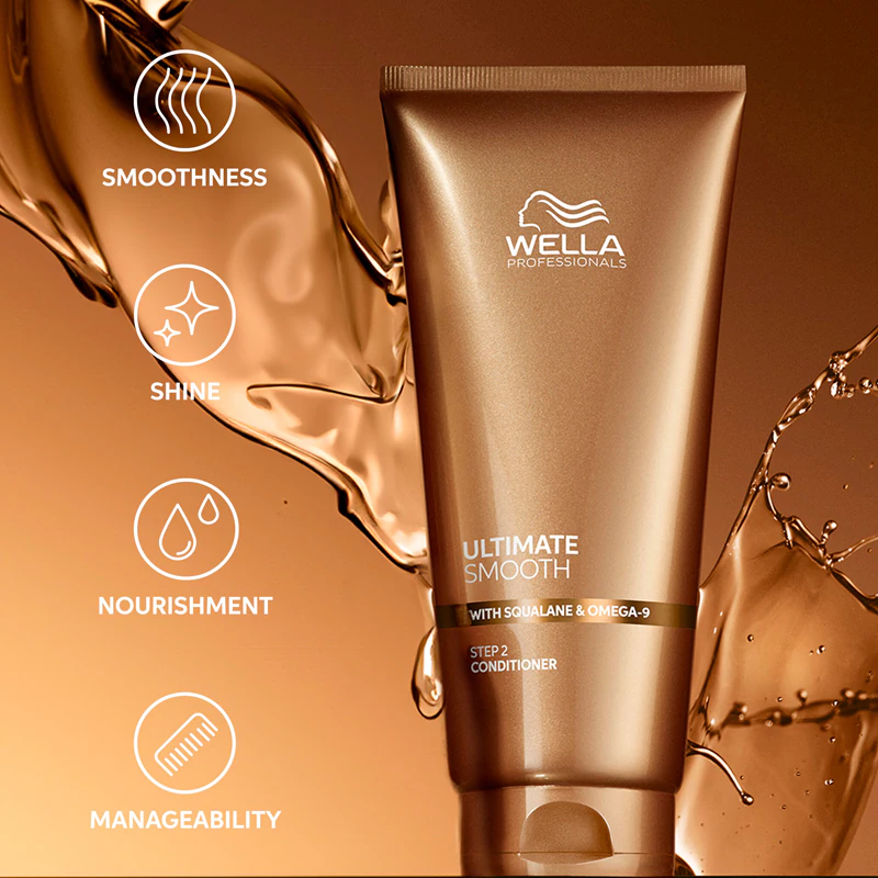 Výživný kondicionér Wella Professionals Ultimate Smooth Conditioner pro lesklé a hebké vlasy