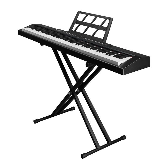 Piano - LALAHO - Digitalpiano mit 88 Tasten, Kopfhörern, Ständer, MIDI- und Bluetooth-Funktionen