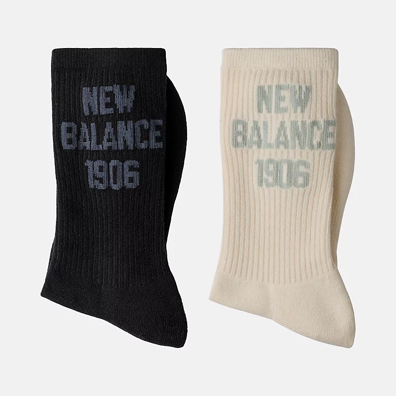 Unisex 1906 Mid-Calf Socken, 2er-Pack - 2 Farben