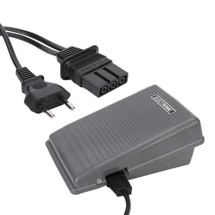 Commutateur de Pédale au Pied - Brother - Machine à Coudre - 220-240V - Antidérapante - Ignifuge