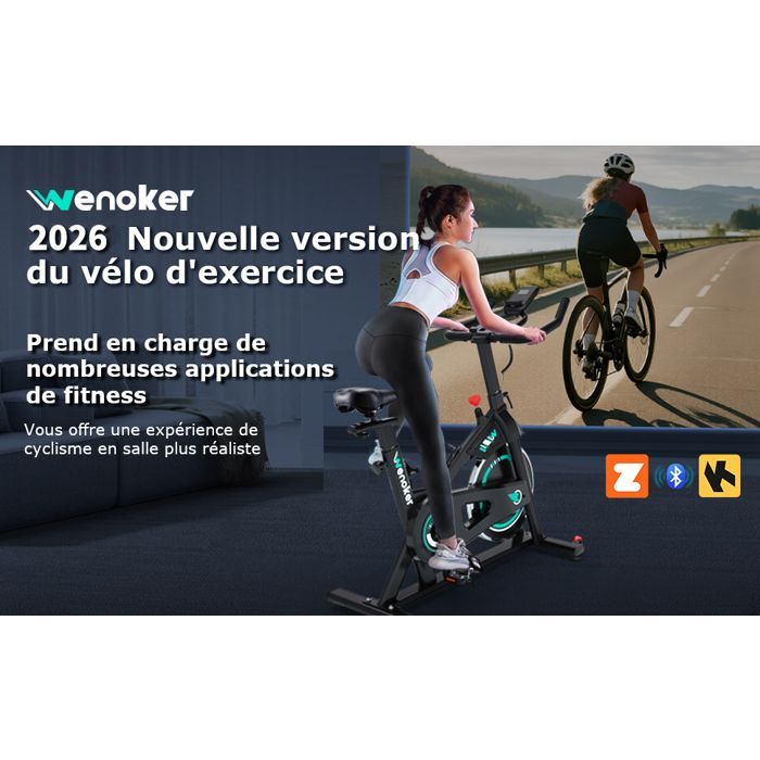 Hometrainer met app - Stil met instelbare magnetische weerstand - LCD-scherm - Voor cardiotraining - Draagvermogen 150 kg