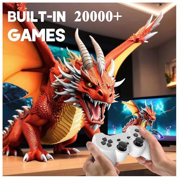 Mini Portable Projector with 2-in-1 Game Console, Android 110, BT, 54, 2GB/16GB, for Games, TV, Movies, 1080p Support