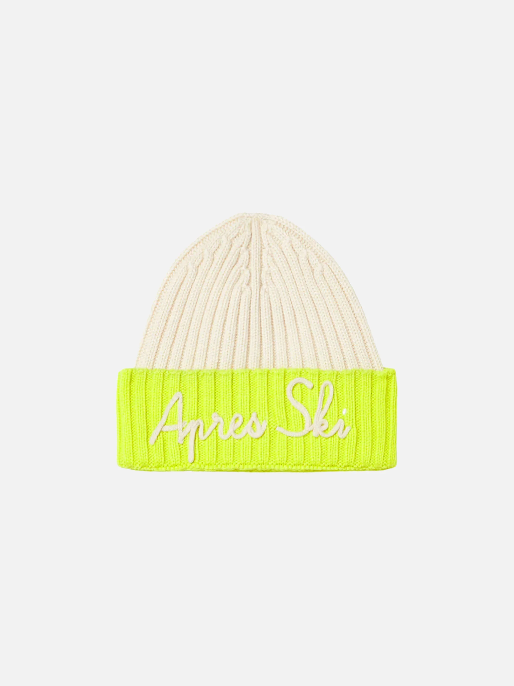 Berretto da bambino in maglia con ricamo Apres Ski