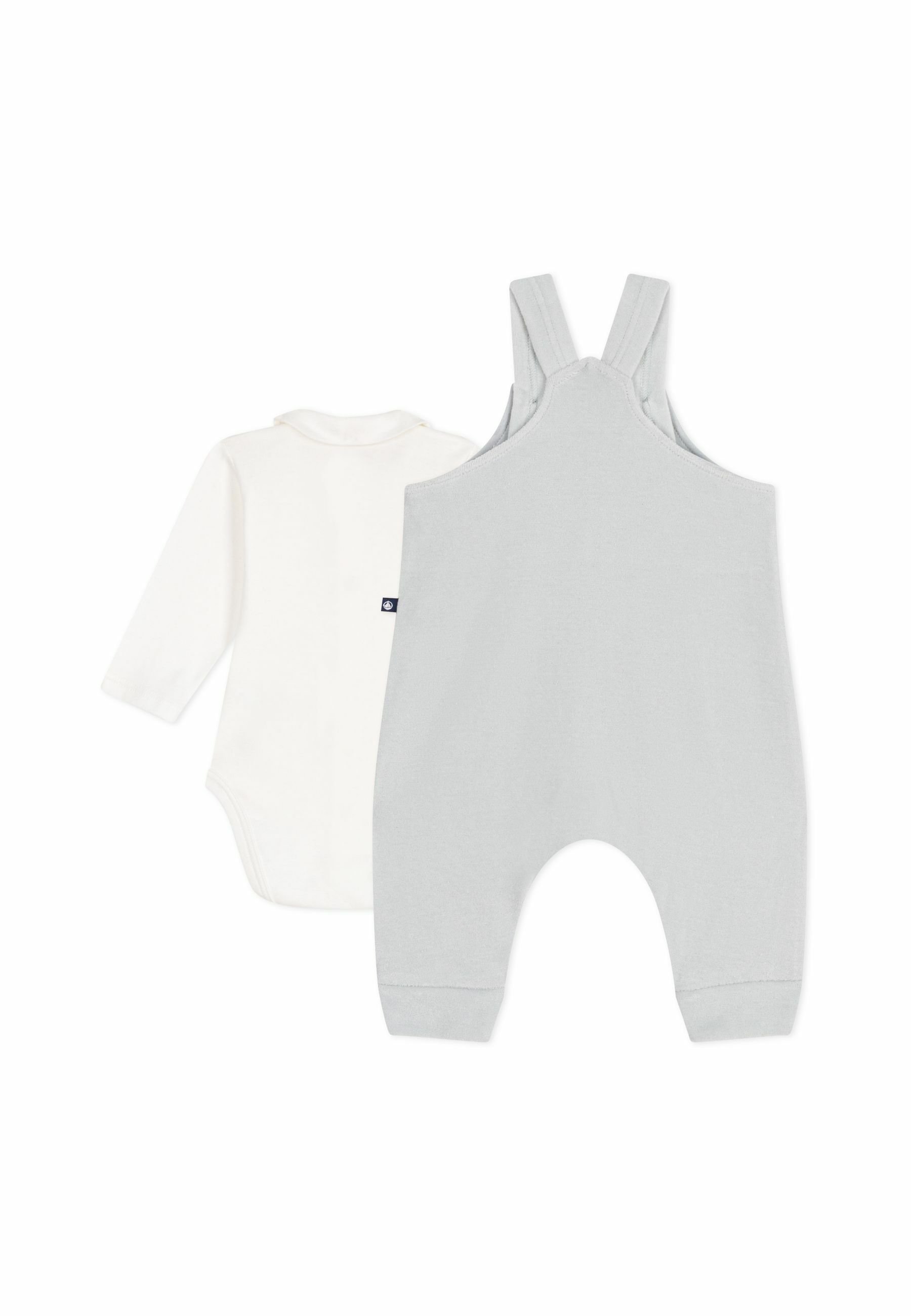 Petit Bateau ÚJSZÜLETETT EGYÜTTES SALOPETTE UNISEX - Dungarees - mályvacukor