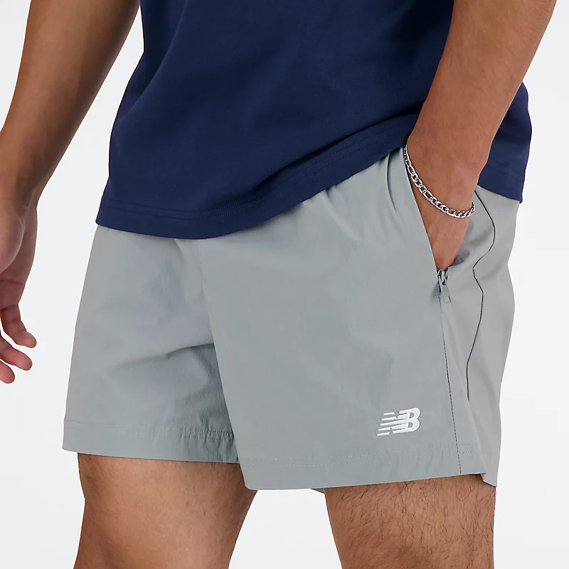 5-Zoll-Sportshorts aus Stretchmaterial für Herren – Schiefergrau