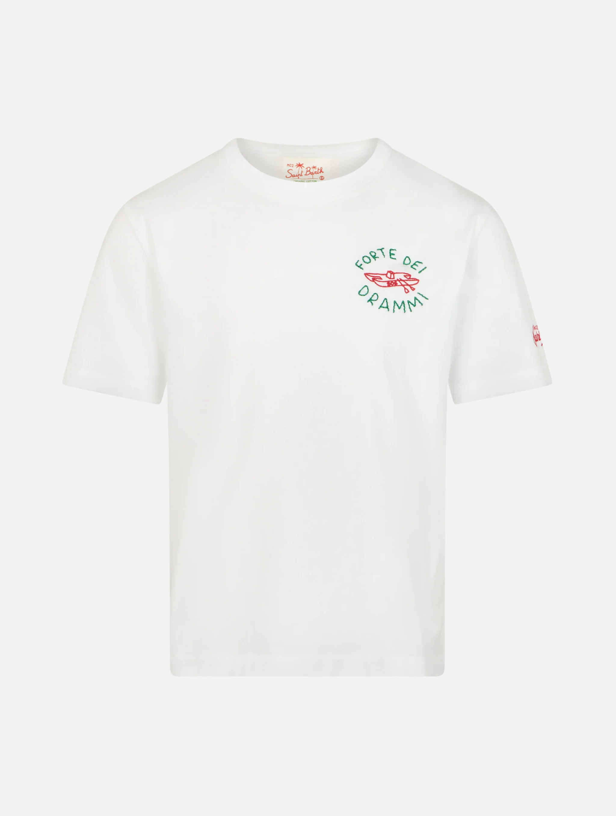 Portofino Jr katoenen jersey T-shirt voor kinderen met Forte d-borduurwerk
